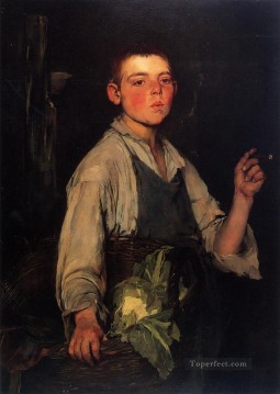 El retrato del aprendiz de zapatero Frank Duveneck Pinturas al óleo